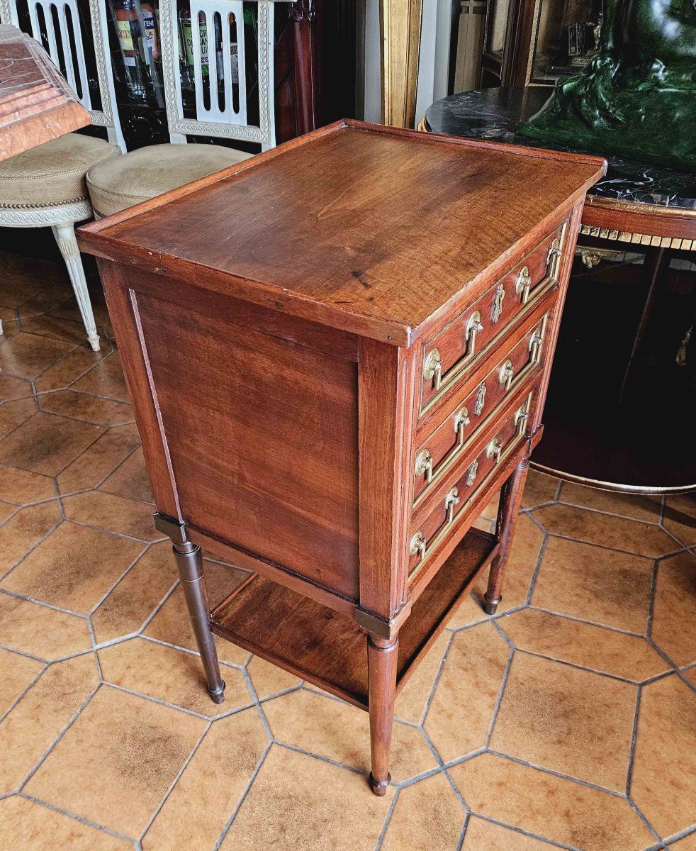 Walnut Chiffonnière Coffee Table, Late 18th Century-photo-2