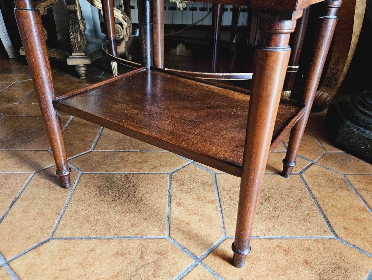 Walnut Chiffonnière Coffee Table, Late 18th Century-photo-5