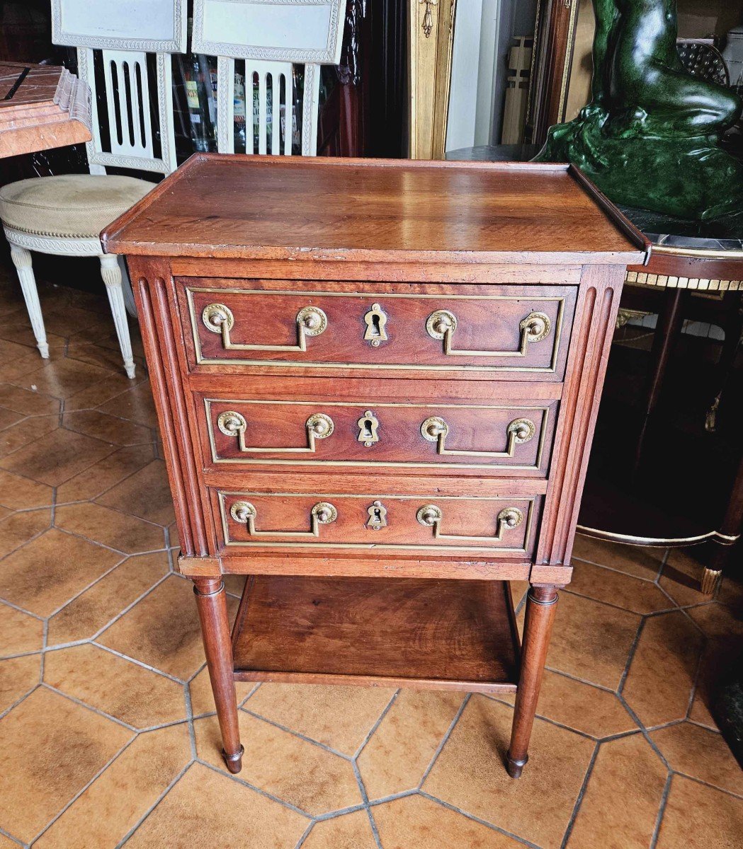 Walnut Chiffonnière Coffee Table, Late 18th Century