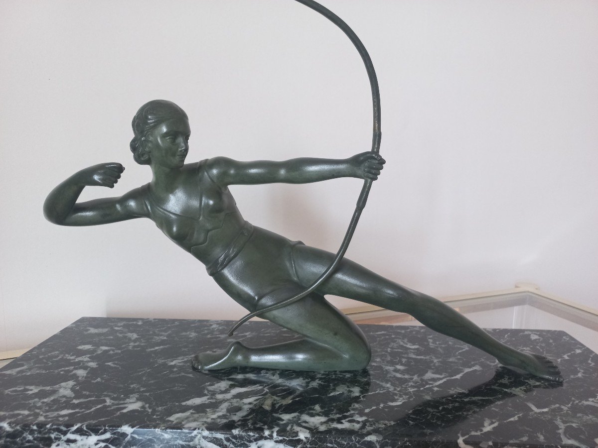 Archer Salvatore Melani Bronze Art Deco-photo-2