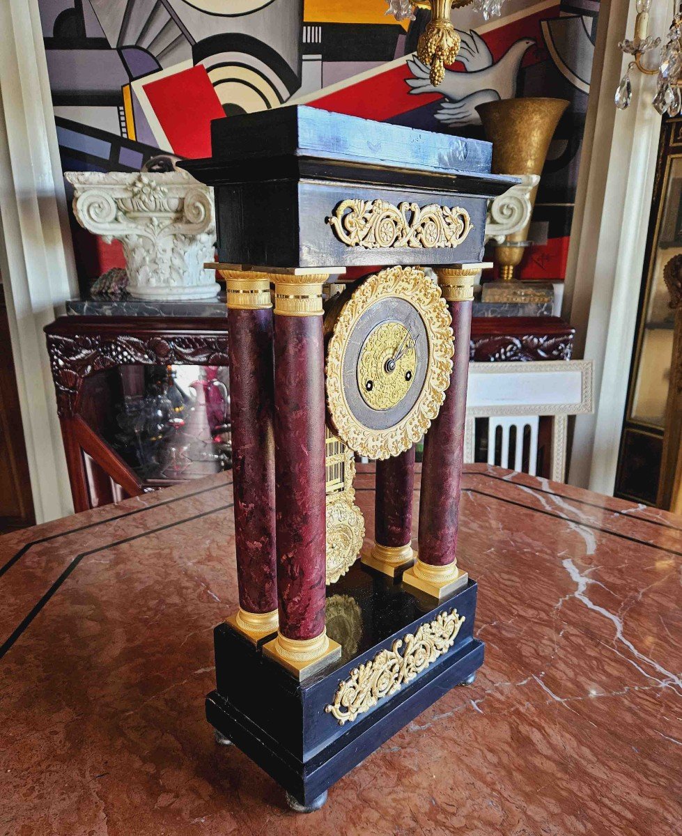 Early 19th Century Portico Clock-photo-2