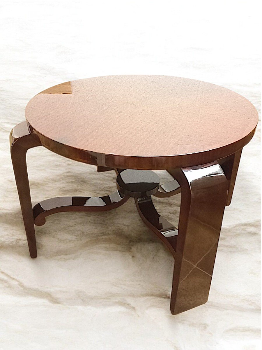 Art Deco Mahogany Coffee Table-photo-2