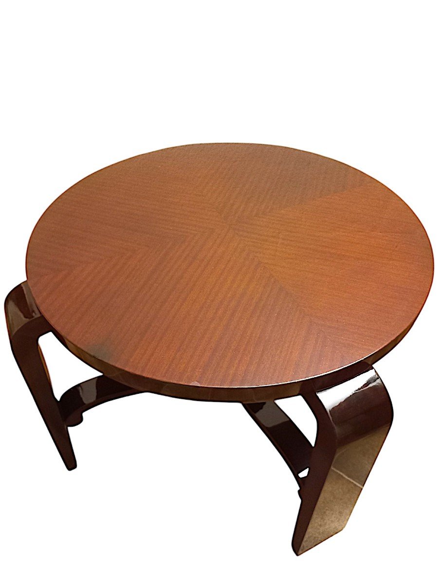 Art Deco Mahogany Coffee Table-photo-3