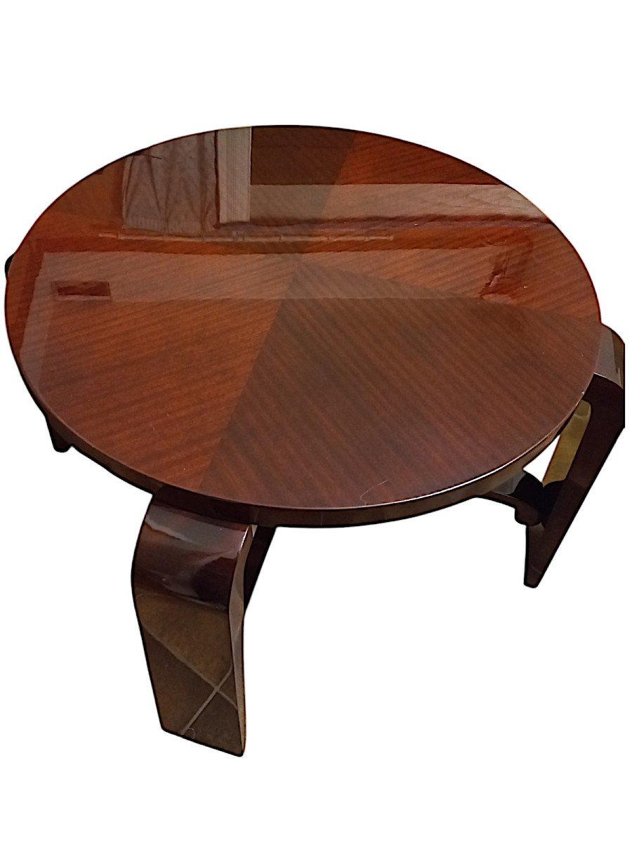 Art Deco Mahogany Coffee Table-photo-1