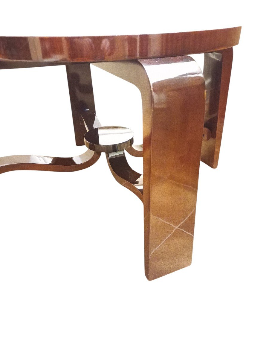 Art Deco Mahogany Coffee Table-photo-3