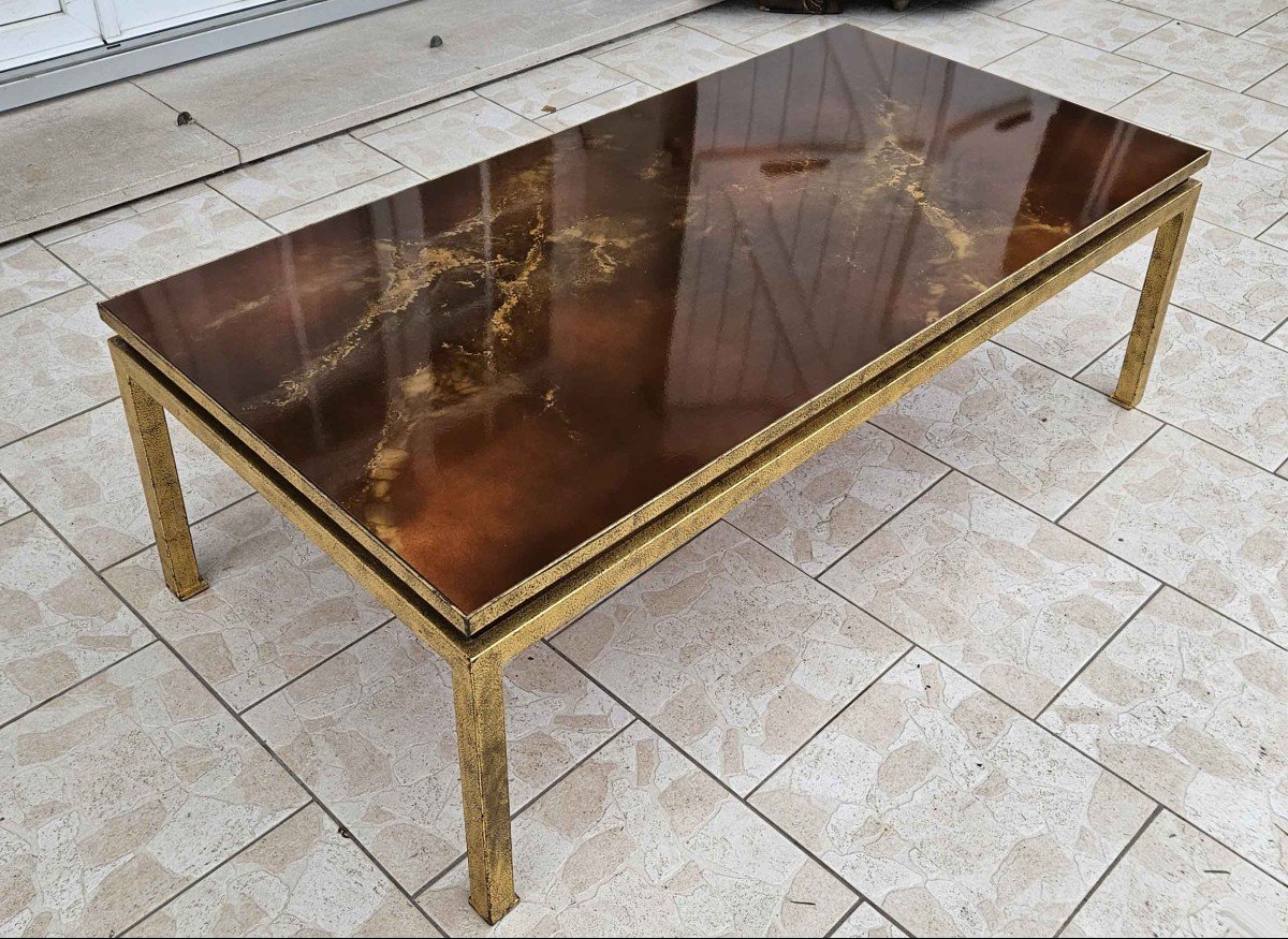 Coffee Table Attributed To La Maison Ramsay -photo-1