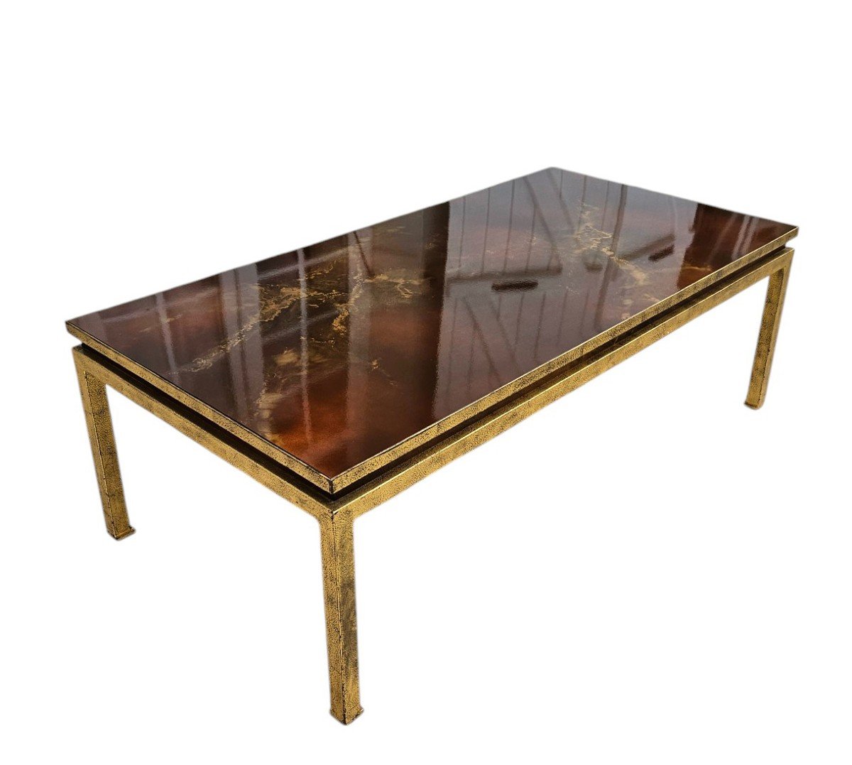 Coffee Table Attributed To La Maison Ramsay -photo-7