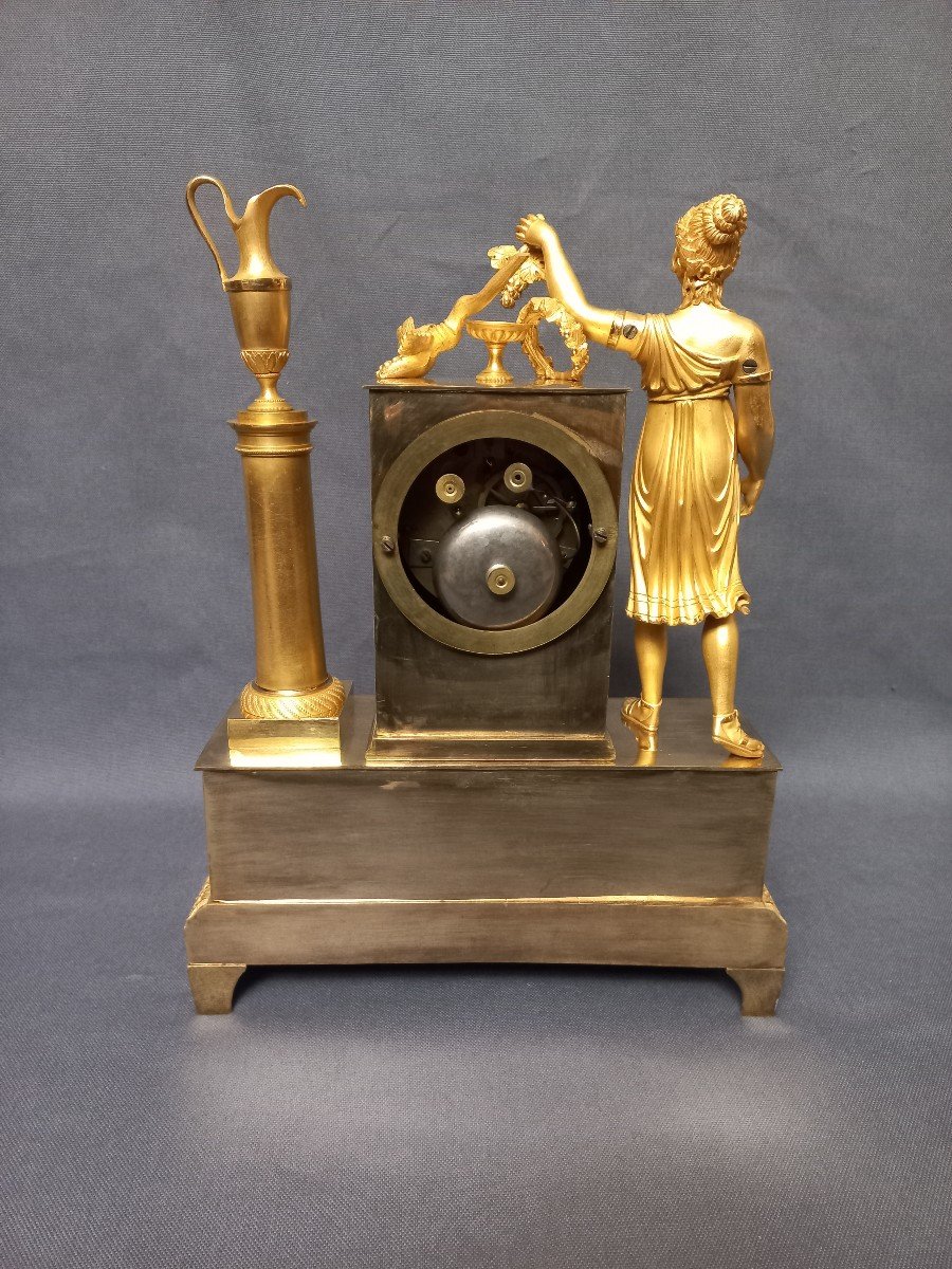 Charles X Period Clock Gilt Bronze-photo-8