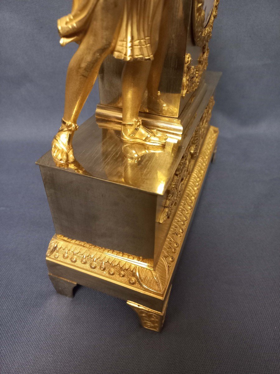 Charles X Period Clock Gilt Bronze-photo-3