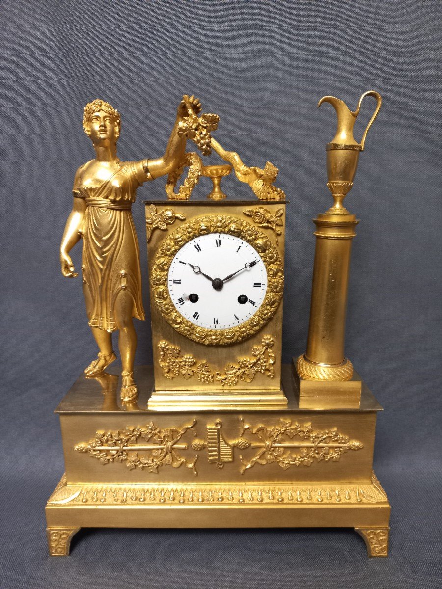 Charles X Period Clock Gilt Bronze