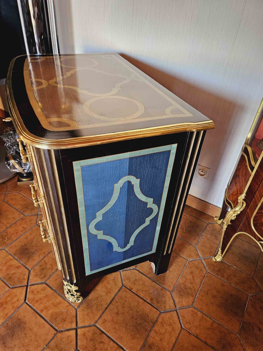 Petite Commode Cintrée St Louis XIV Maison Jansen-photo-2