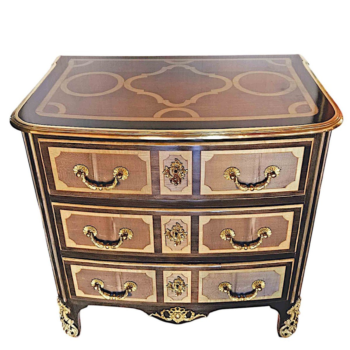 Petite Commode Cintrée St Louis XIV Maison Jansen