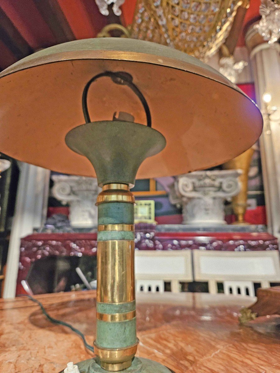 Art Deco Ocean Liner Mushroom Lamp-photo-6