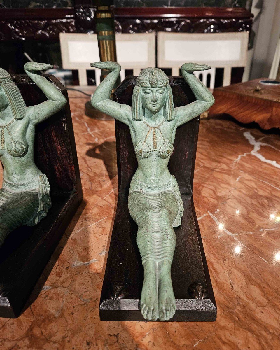 Art Deco Egyptian Bookends-photo-4