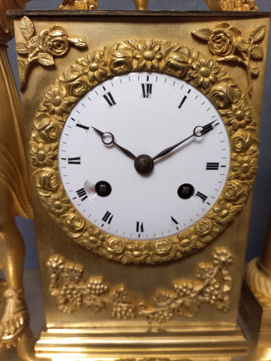 Charles X Period Clock Gilt Bronze-photo-1