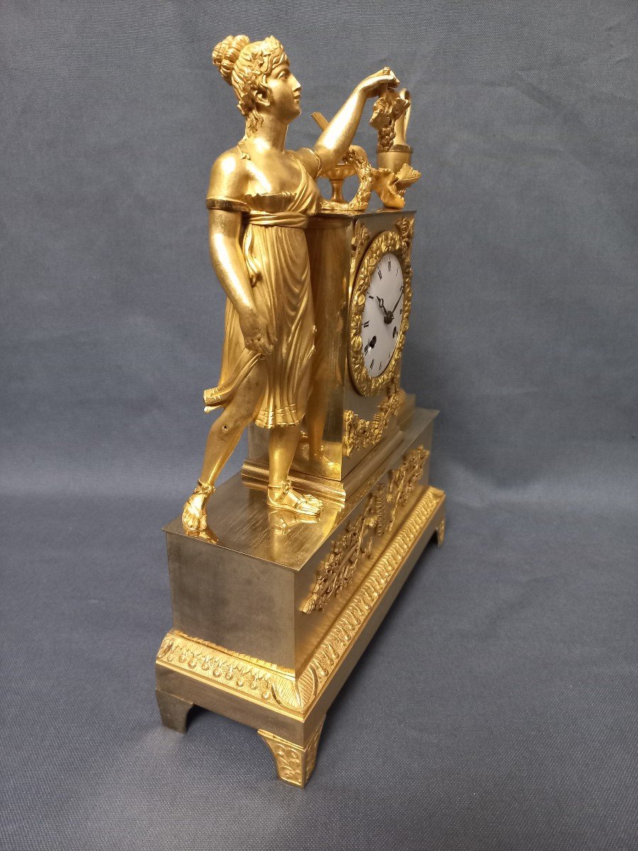 Charles X Period Clock Gilt Bronze-photo-4