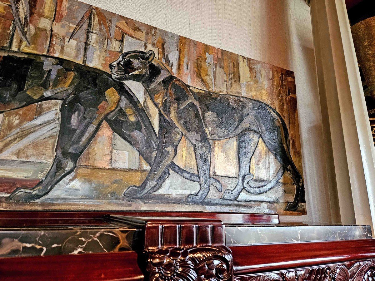 Marta Johan Milossis Panther Couple Hst 180 X 80cm-photo-6