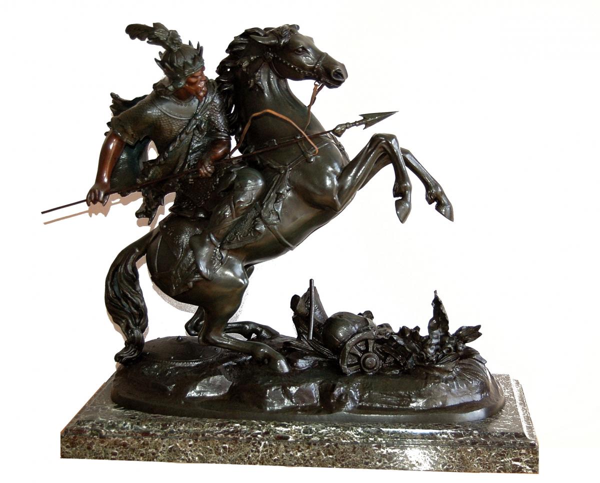 Horse Warrior Important Sculture