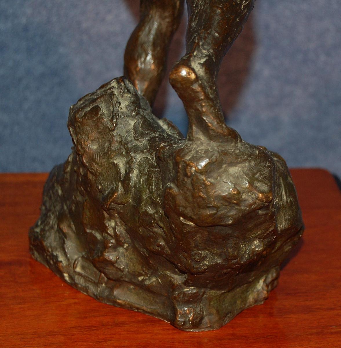 Auguste Carli (1868-1930) Bronze Sculpture Siot Foundry-photo-4