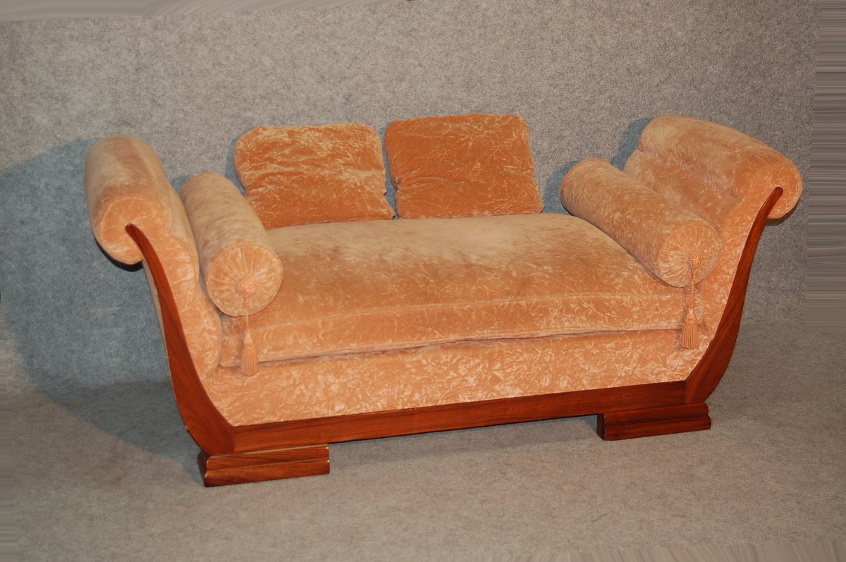 Art Deco Rosewood Daybed-photo-3