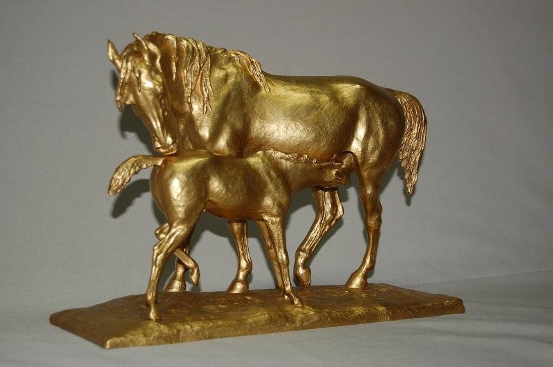 Christophe Fratin (1801-1864) Bronze With Gold Patina-photo-2