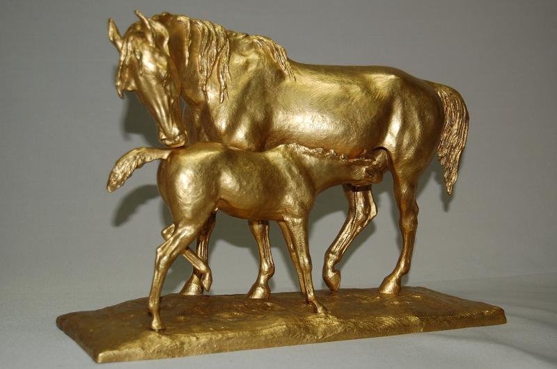 Christophe Fratin (1801-1864) Bronze With Gold Patina-photo-3