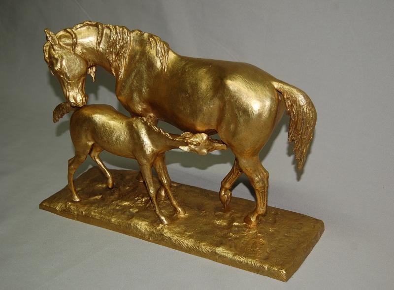 Christophe Fratin (1801-1864) Bronze With Gold Patina-photo-4