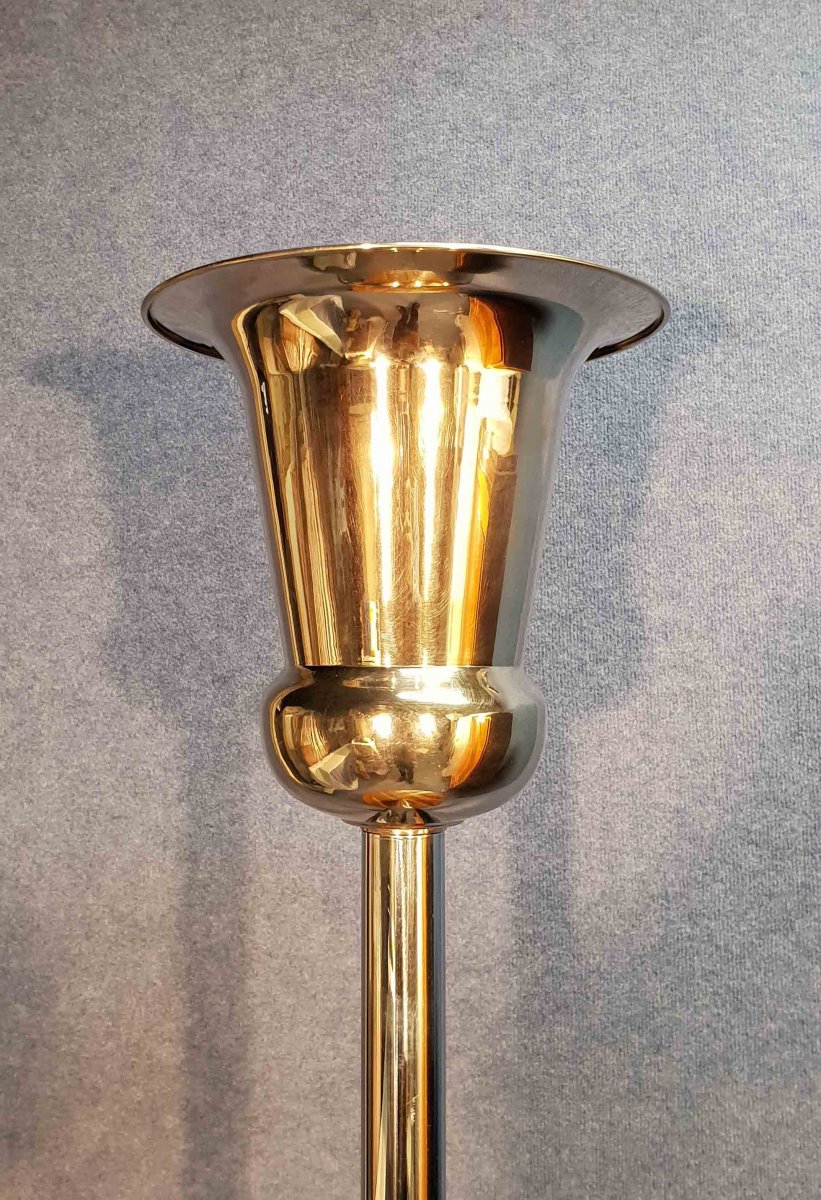 Floor Lamp Forming Pedestal Art Deco Period-photo-2
