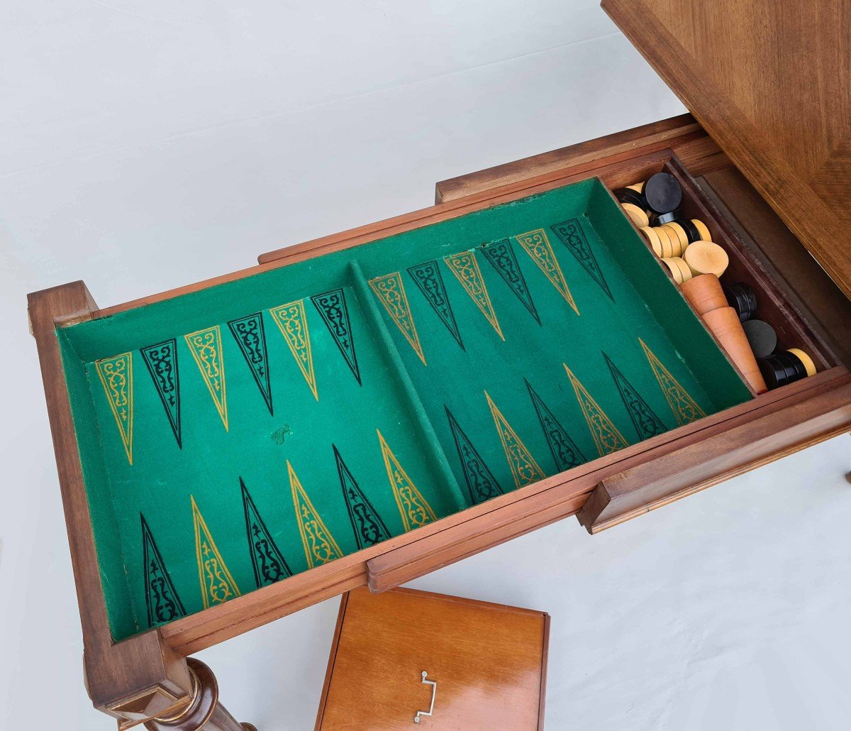 XIXth Stamped Game Table-photo-5