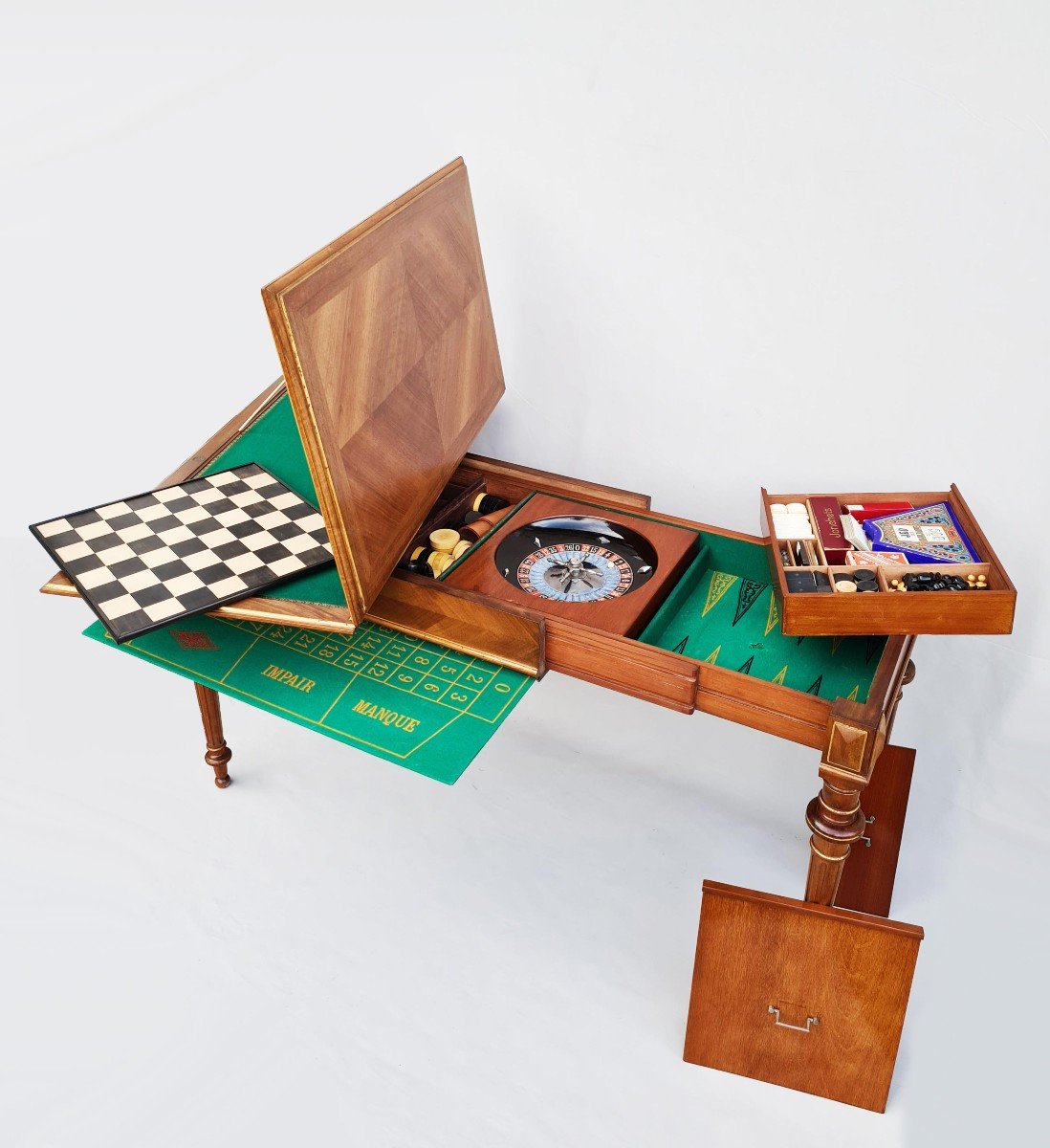 XIXth Stamped Game Table