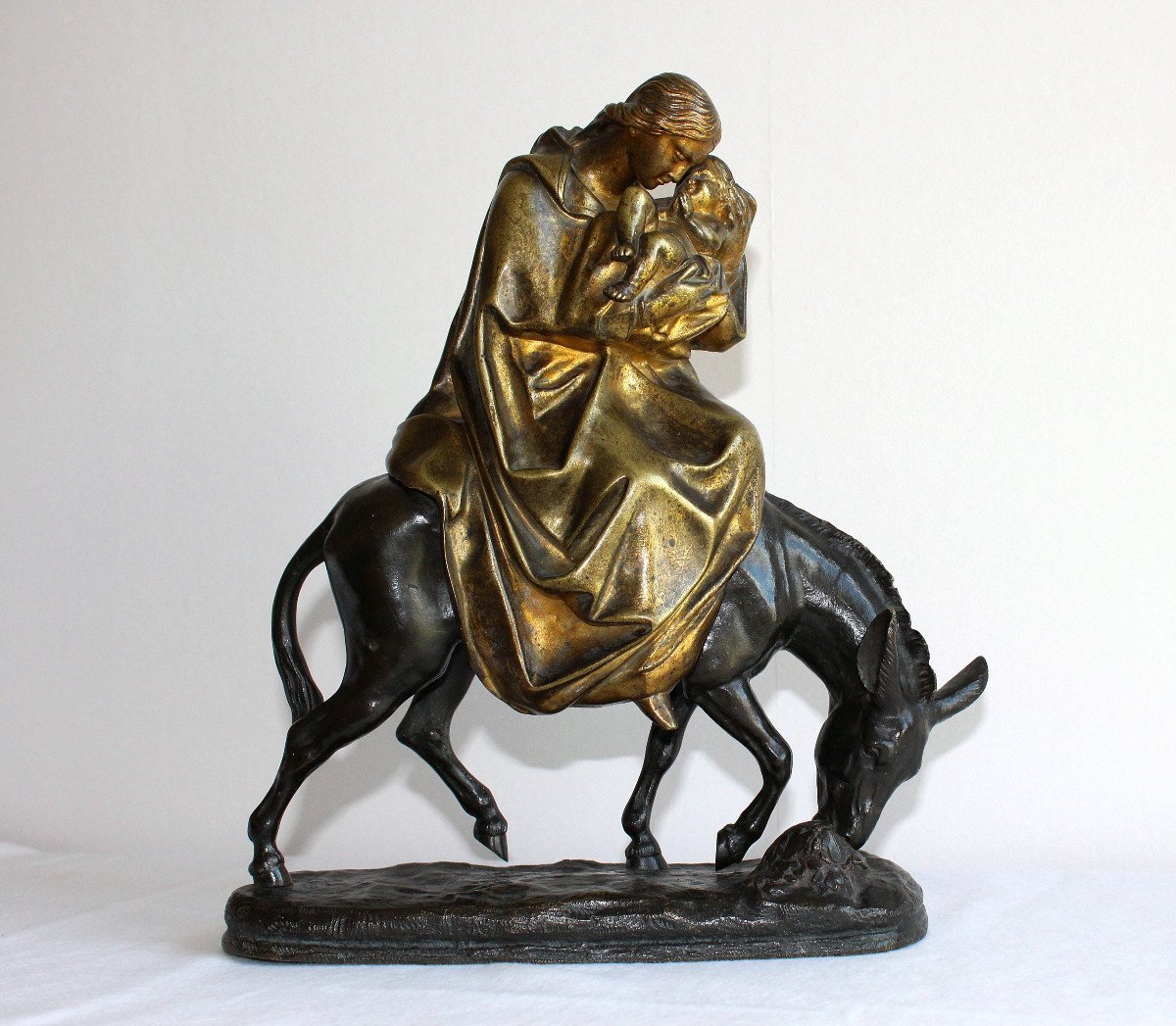 The Flight Into Egypt Bronze Eighteenth Century-photo-4