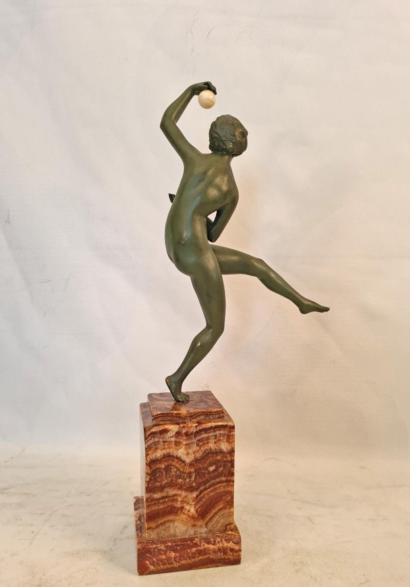 Maurice Guiraud Riviere (1881 - 1947) Art Deco Bronze Sculpture-photo-3