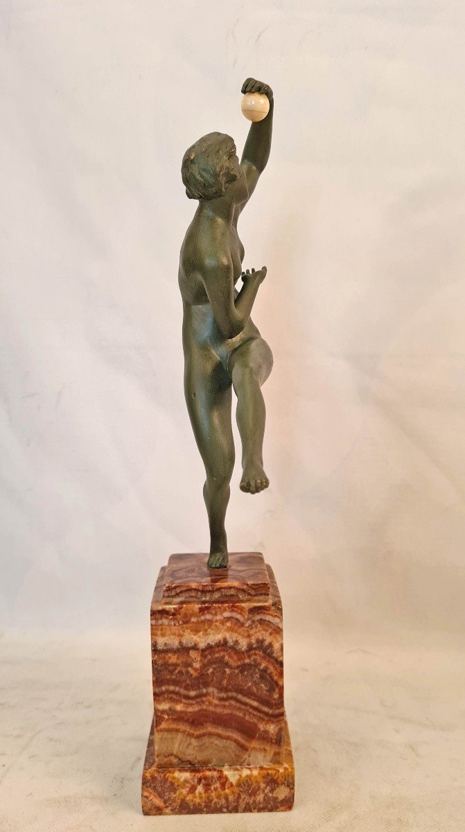 Maurice Guiraud Riviere (1881 - 1947) Art Deco Bronze Sculpture-photo-3