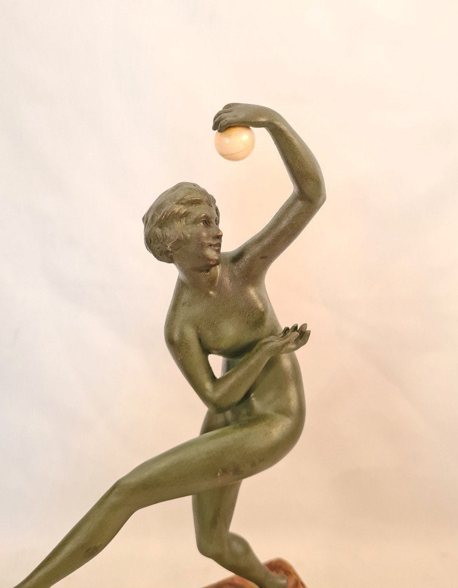 Maurice Guiraud Riviere (1881 - 1947) Art Deco Bronze Sculpture-photo-4