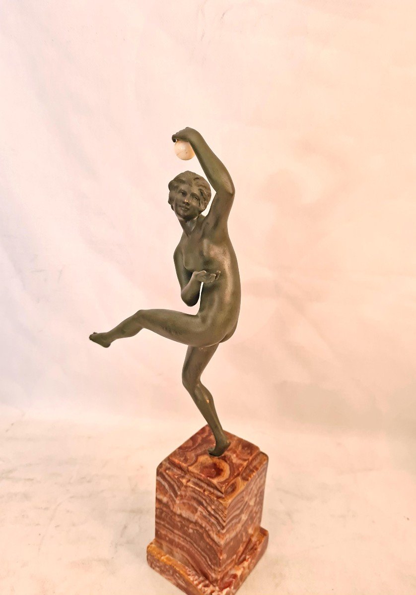 Maurice Guiraud Riviere (1881 - 1947) Art Deco Bronze Sculpture-photo-6