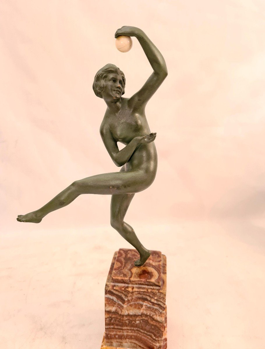 Maurice Guiraud Riviere (1881 - 1947) Art Deco Bronze Sculpture-photo-8