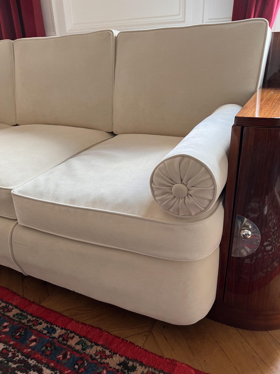 Important Art Deco Sofa Around 1930-photo-2