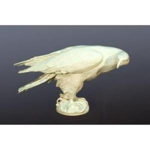 After Jean De Bologne Aigle Royal Important Porcelain Sculpture