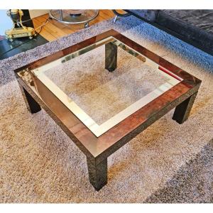 Table Basse En Parchemin 70's Par Aldo Tura