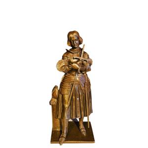 Marie d'Orléans (1813-1839) Ste Jeanne d'Arc En Bronze