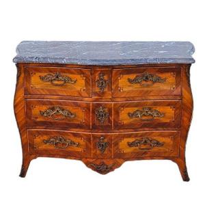 Curved Chest Of Drawers With All Sides, Louis XV Period