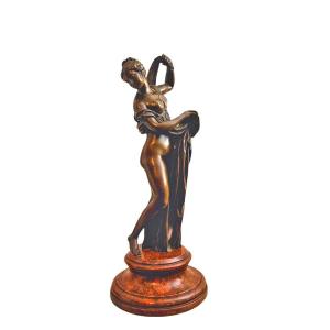 Venus Callipyge In Patinated Bronze, Early 19th Century 