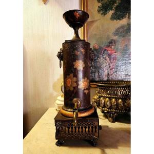 19th Century Painted Sheet Metal Tea Fountain