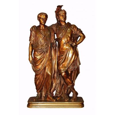 Bronze Nineteenth Roman Characters