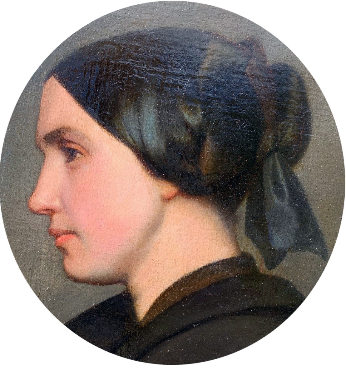 Profil De Femme De Baumes Amédée (1820/1906)-photo-3