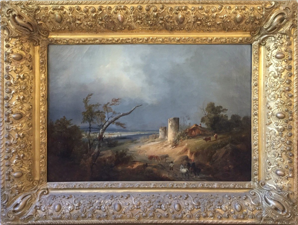 Landscape Signed Dubuisson 1834 (1805/1870)