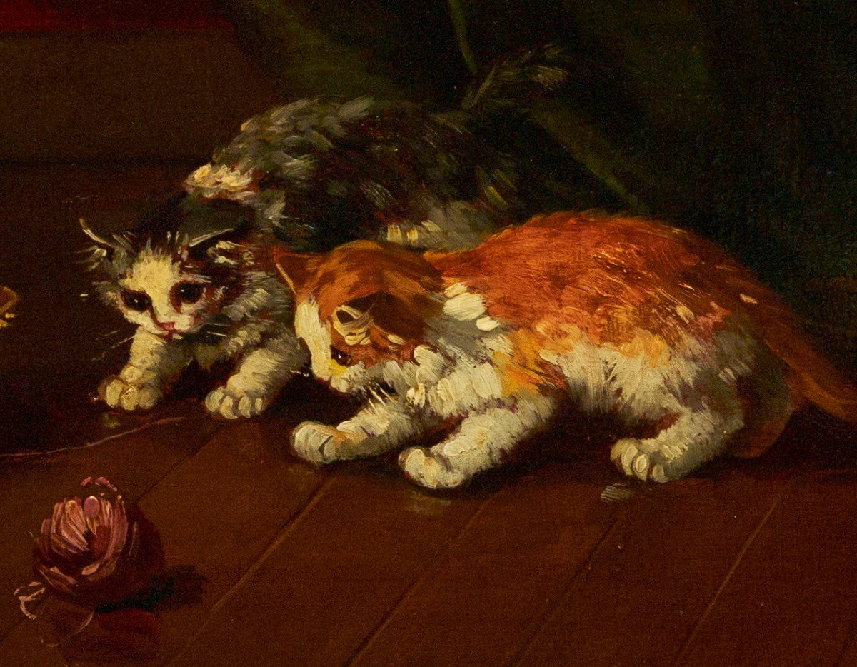 Kittens Att. Brunel De Neuville (1852/1941)-photo-4