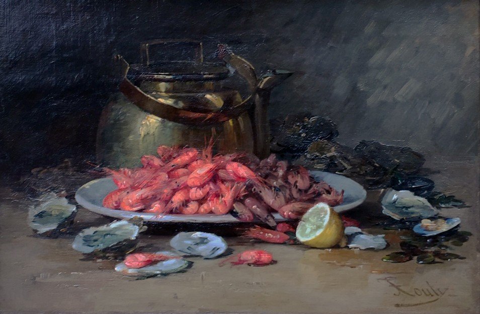 Fruits De Mer De Jean Frédéric Couty (1829/1904)-photo-2