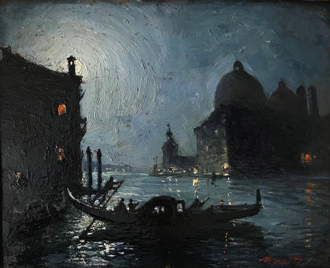 Vue De Venise Luigi Moretti 1884/1950-photo-2