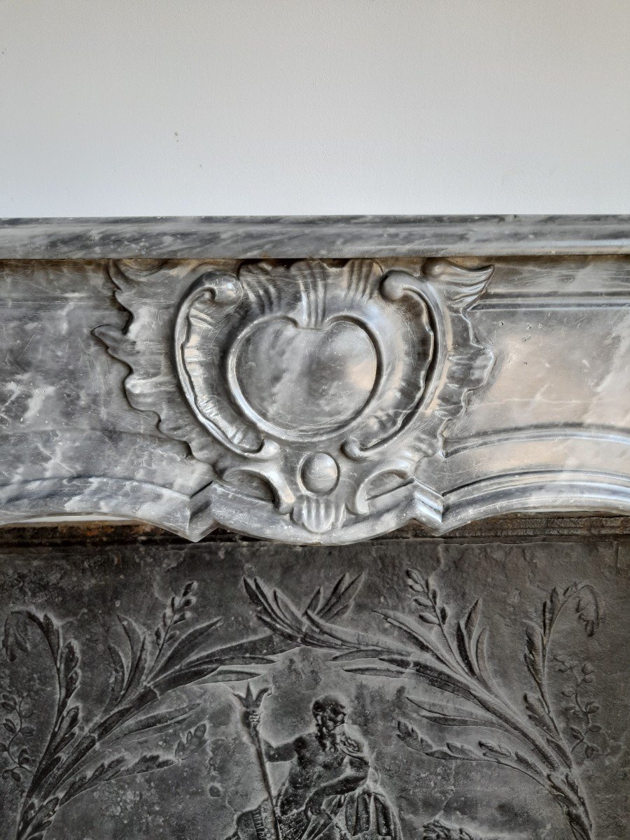 Louis XV Marble Fireplace -photo-4